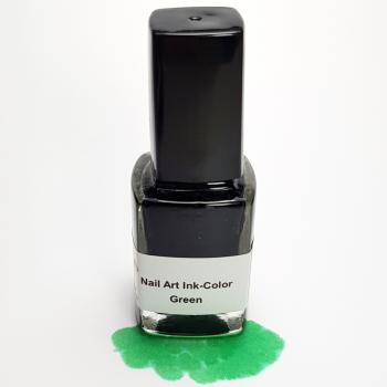 Nail Art Ink-Color Green, 12 ml